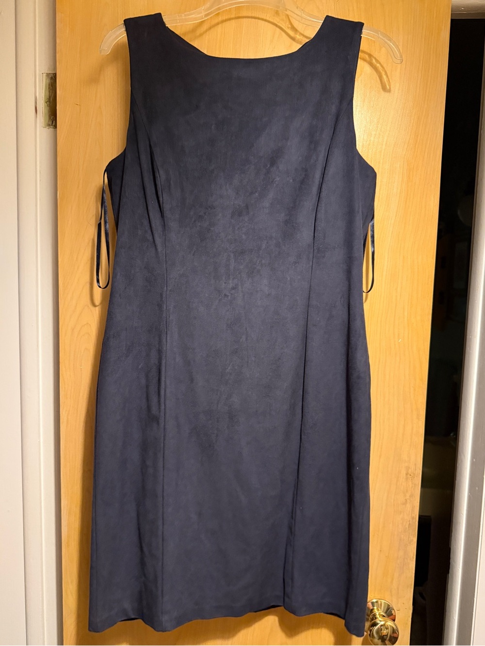 Lauren by Ralph Lauren Classic Navy Sleeveless Velvet Dress